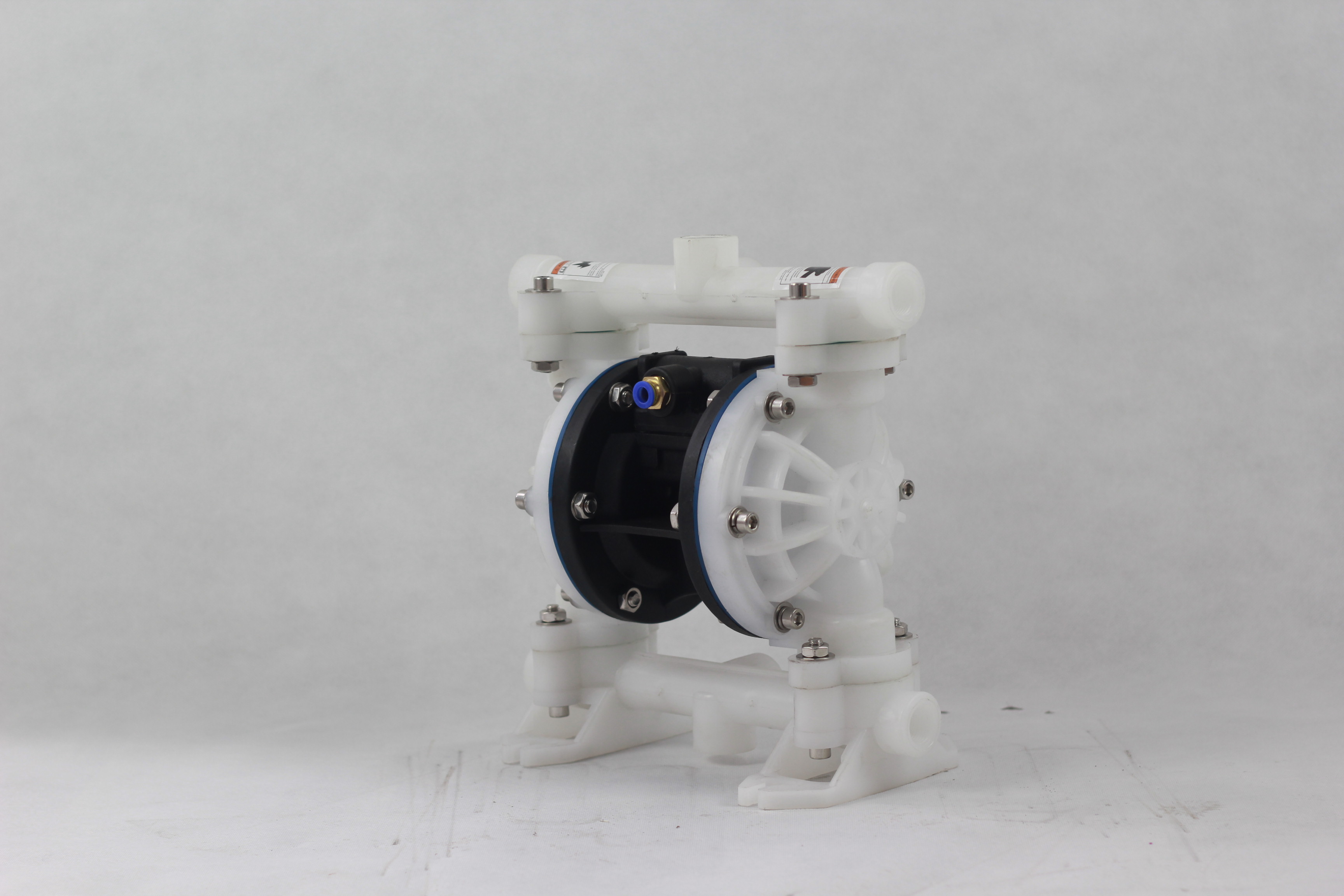 Polypropylene Shell Chemical Ptfe Pneumatic Double Diaphragm Pump